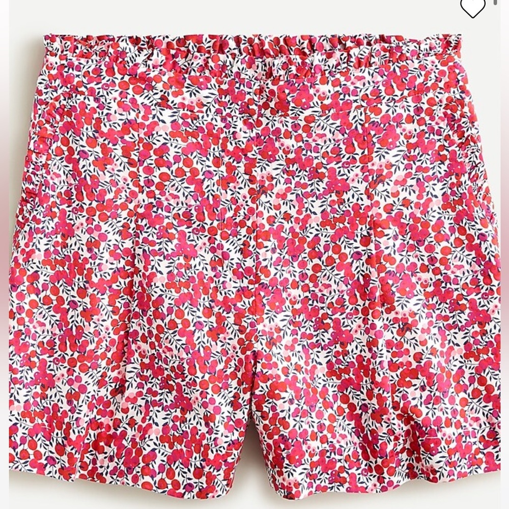 J Crew Ruffle short in Liberty® Wiltshire print